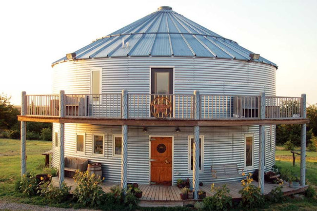 Tiny homes made from old grain silos