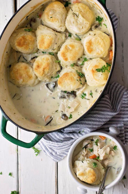 Cast Iron cookware: Chicken & Biscuit Casserole Recipe