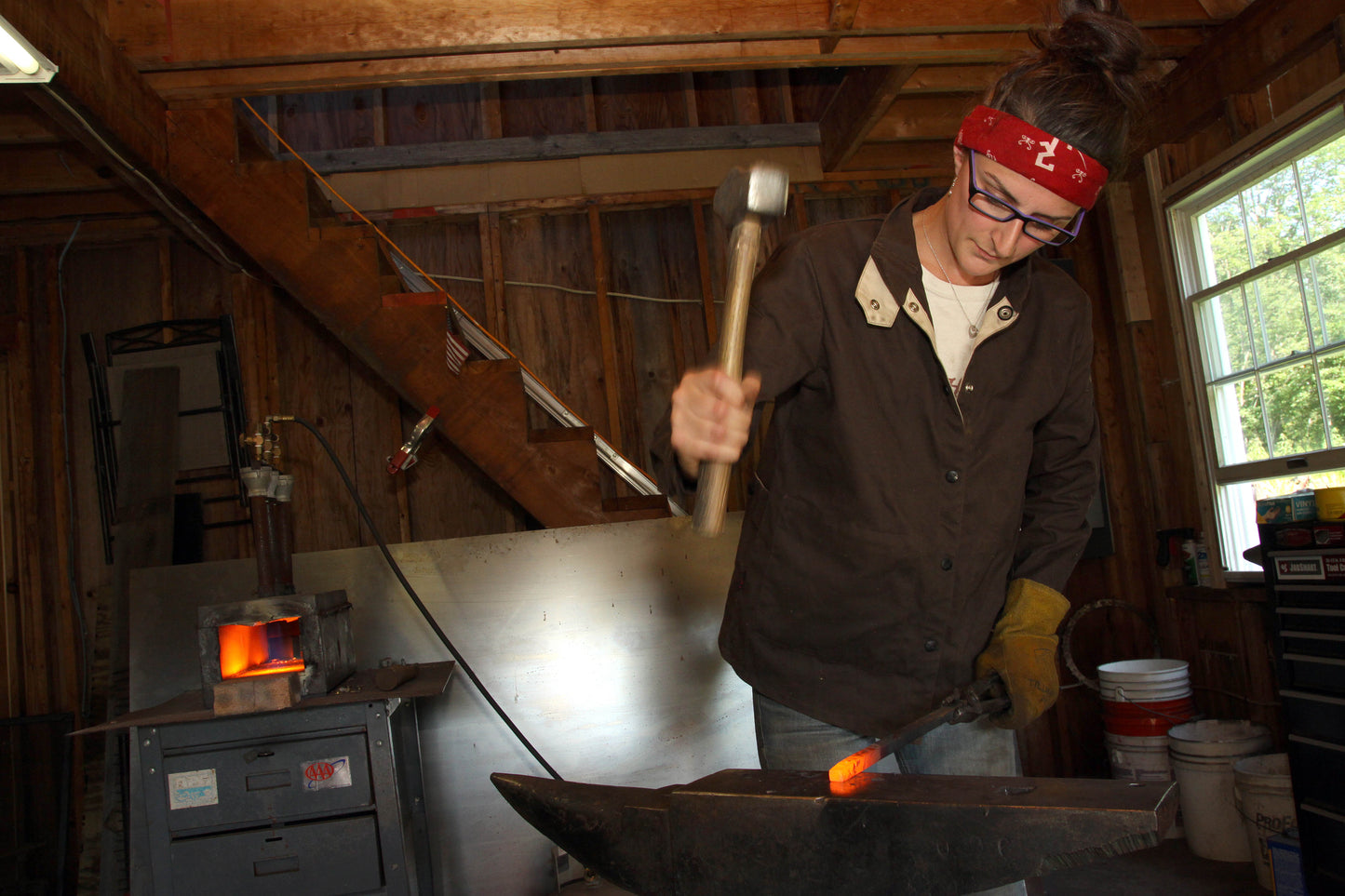 Blacksmithing 101- Forging a Hook Homeschool Group (4 students max) ONE DAY CLASS/ 2 HOURS - Arc and Hammer