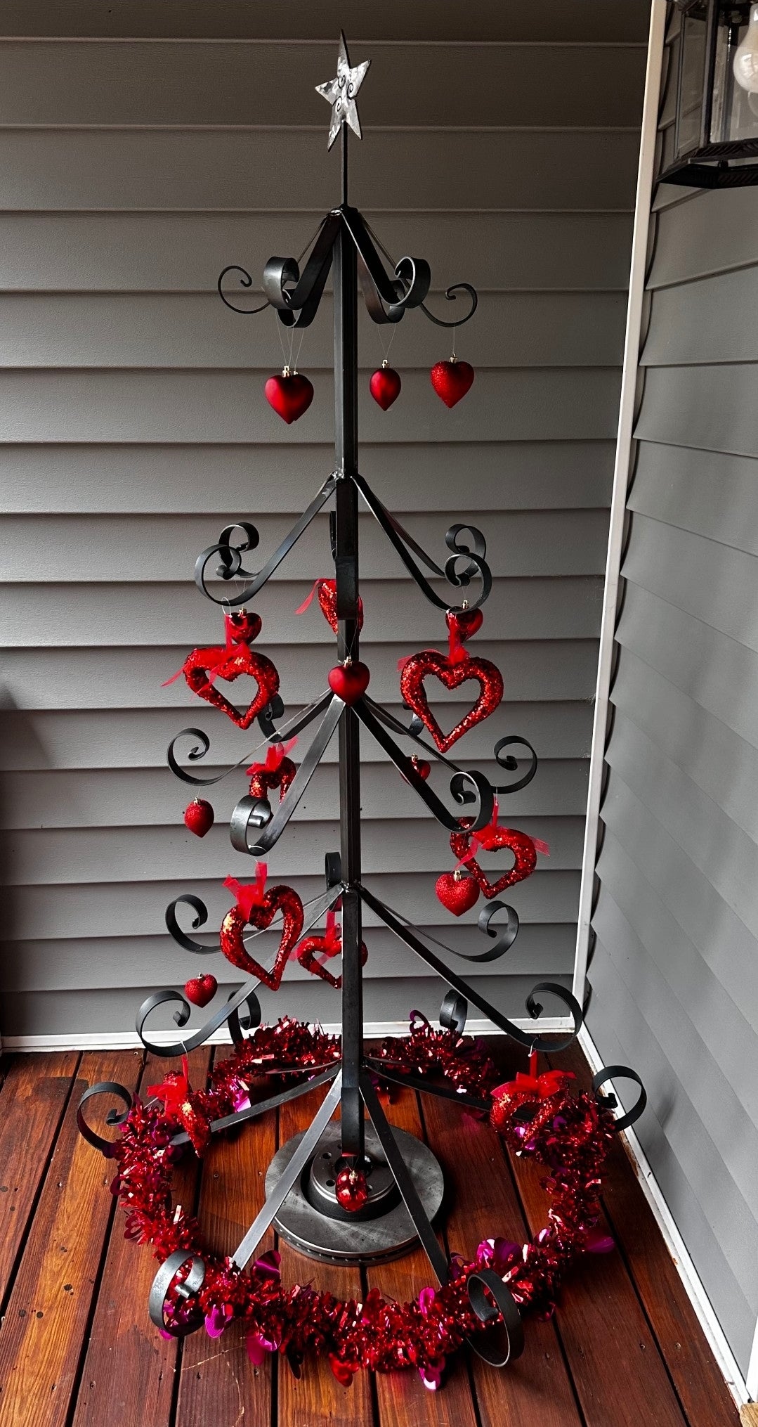 Forged Scroll Christmas Tree - Arc and Hammer