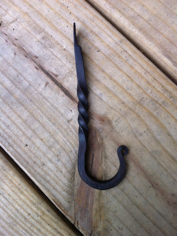 Forged J Hook - Arc and Hammer