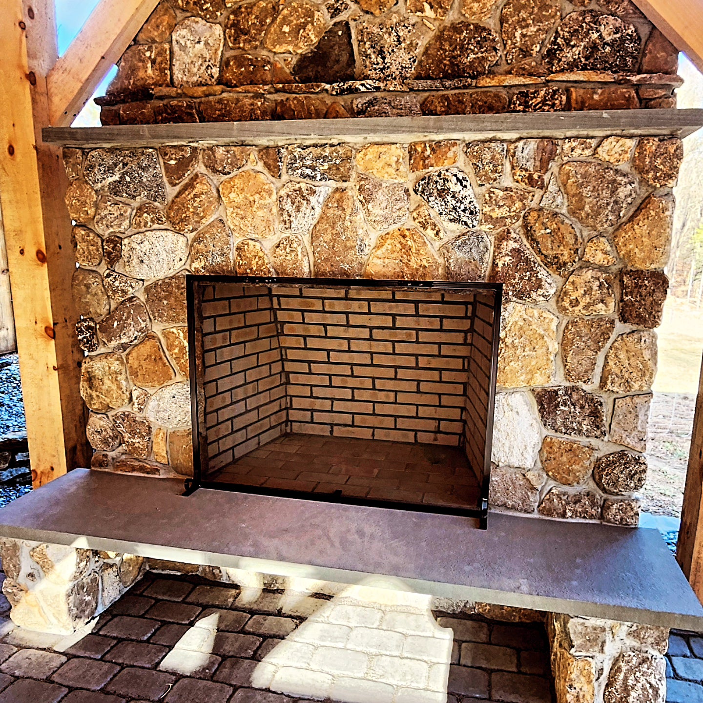 Custom Fireplace Screen - Arc and Hammer
