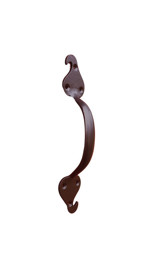 9.5" Wrought Iron Door Pull, Handle - Arc and Hammer