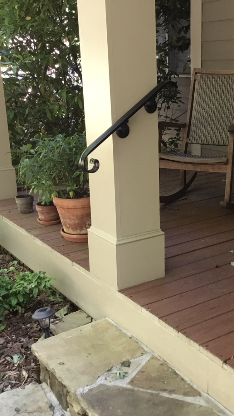 Scroll Hand Railing Scroll Wrought Iron Handrail, Railing – Arc and Hammer