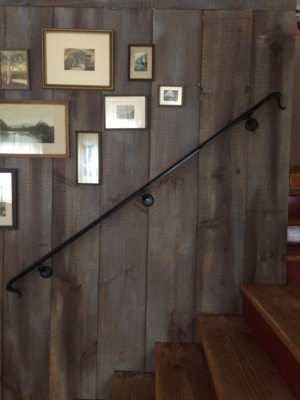 Lambs Tongue Iron Handrail - Arc and Hammer