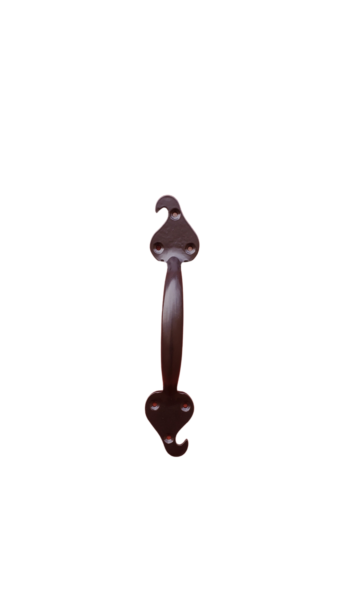 9.5" Wrought Iron Door Pull, Handle - Arc and Hammer