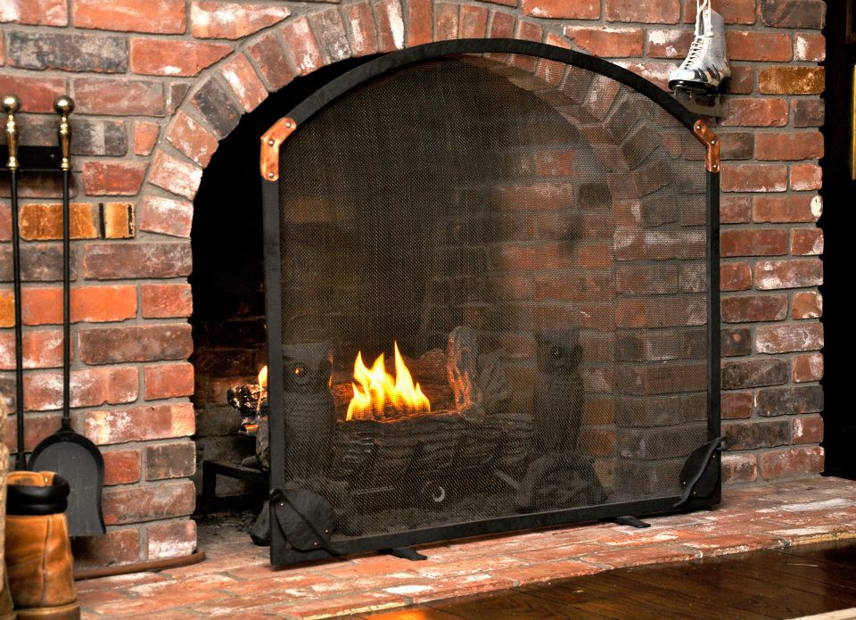 Custom Fireplace Screen - Arc and Hammer