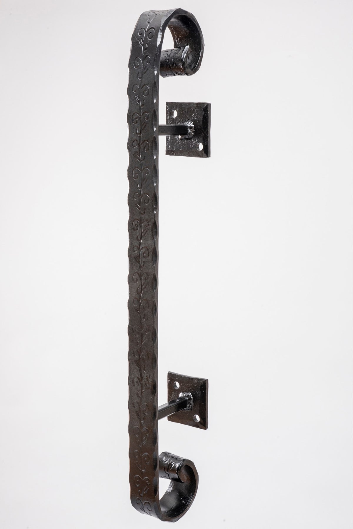 Decorative Hammered and Engraved Grab Bar, Railing Handrail — Arc and ...