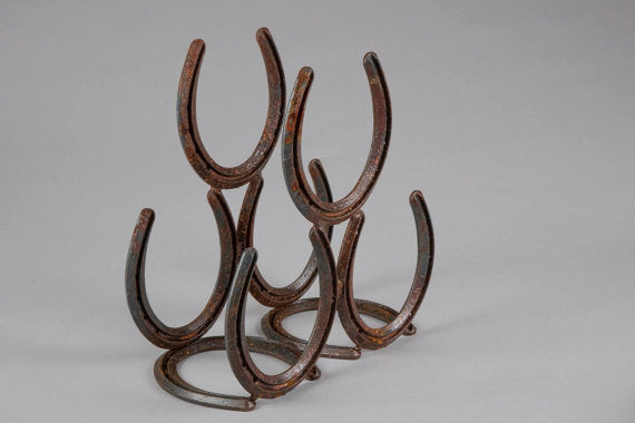 Horseshoe Wine Rack - Arc and Hammer