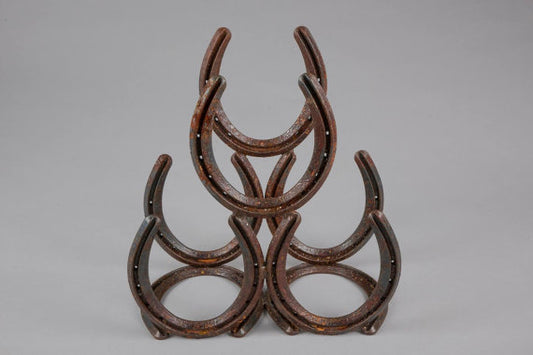 Horseshoe Wine Rack - Arc and Hammer