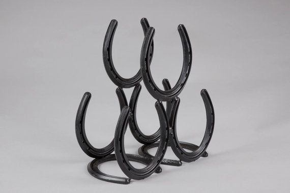 Horseshoe Wine Rack - Arc and Hammer